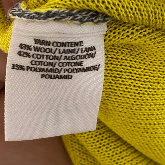 DEREK LAM 10 CROSBY Gray Yellow Sweater Size P XS - Picture 4 of 4